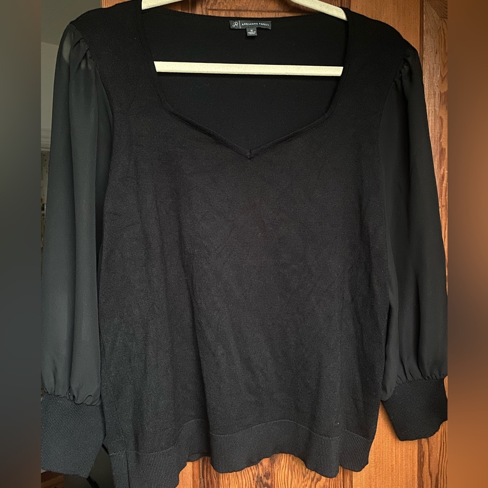 Adrianna Papell Vneck Blouse